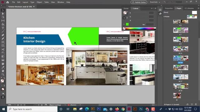 How To Change Color All Document By 1 Click In Adobe InDesign CC | Bangla Tutorial 2020 | Part #16