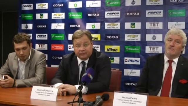 Пресс конференция тренеров Адмирала и Авангарда