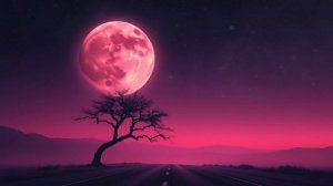 Relaxing Night Road - Gentle Breeze & Cosmic Moonlight for Deep Sleep & Meditation