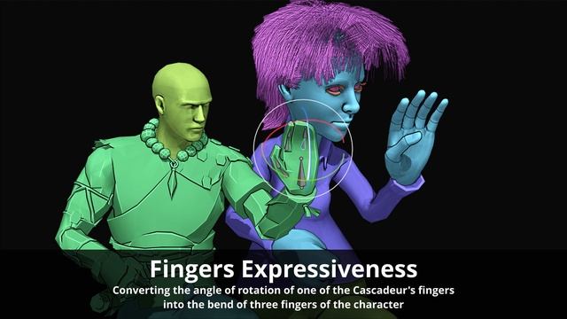 Fingers Expressiveness in "Cascadeur to Game Engines" Blender addon смотреть онлайн