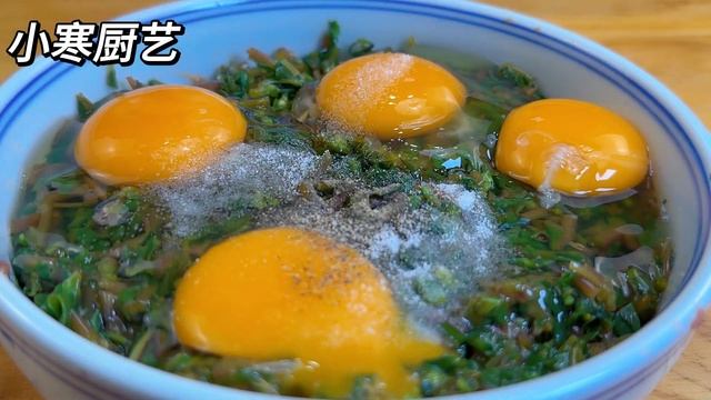 馬齒莧和雞蛋是絕配，三伏天這樣吃，比補藥還補，滑嫩入味又解饞，【民寒食藝】，#馬齒莧料理，#馬齒莧食譜，#馬齒莧的做法，#雞蛋食譜，#cooking，#美食，#food，#Recipe，#like