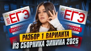 Разбор 1 варианта сборника Зинина 2025 | Литературе ЕГЭ УМСКУЛ