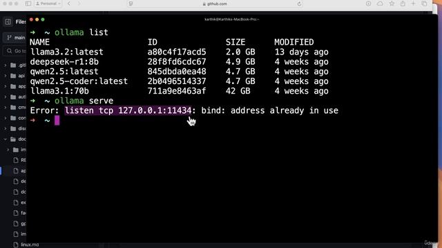 6 -Running Ollama Serve to access LLMs via API смотреть онлайн