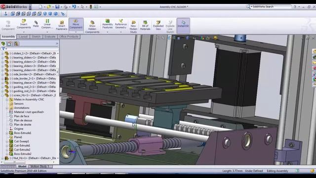 Solidworks Tutorial : how to make a CNC machine in Solidworks смотреть онлайн