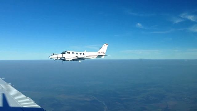 Cessna 340 Formation With A Beech Baron