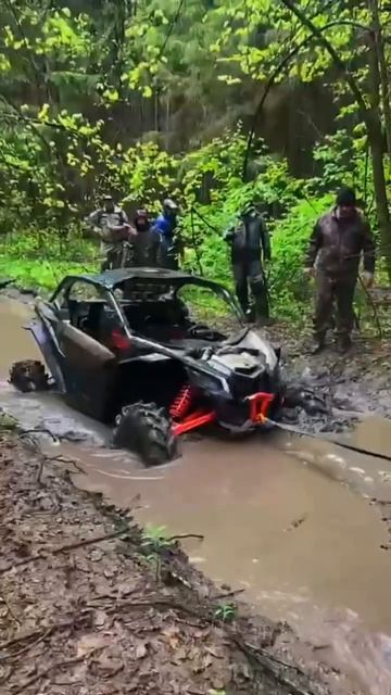 Квадроцикл Вытащил Застрявший Багги #вездеход #offroad