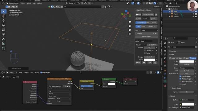 Background Images from directional lights in Blender смотреть онлайн