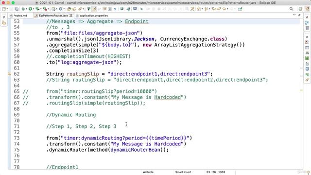 5_1. Step 01 - Camel Best Practices - Dynamic Configuration, Stand Alone and Logging смотреть онлайн