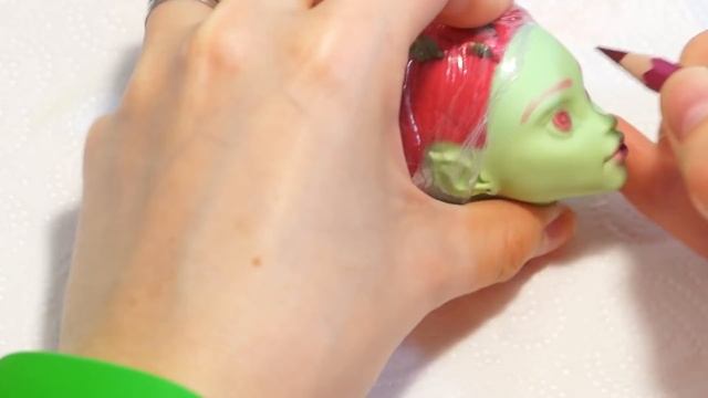 Faceup №6 Venus Mcflytrap OOAK Monster High Cutom doll repaint смотреть онлайн