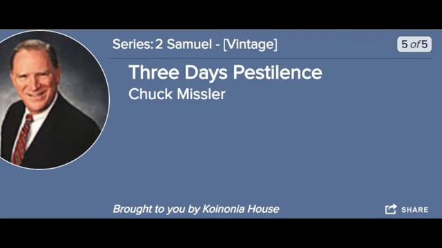2 Samuel 23:7-24 Three Days Pestilence смотреть онлайн
