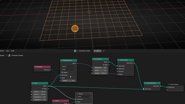 How to use SAMPLE NEAREST in Blender Geometry Nodes смотреть онлайн