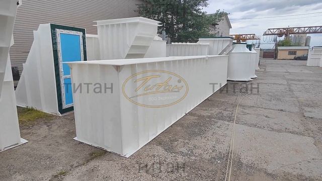 Смотровая яма с лестницей в гараж "ТИТАН" [размер 12000х1100х1500] прочный корпус толщина до 15 мм смотреть онлайн