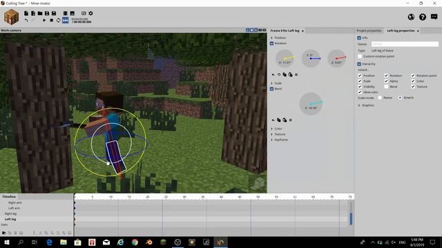 Cutting Wood - A Minecraft Speed Art смотреть онлайн