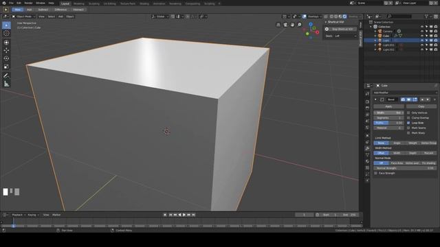 Blender 2.8 Bevel Modifier Tutorial смотреть онлайн