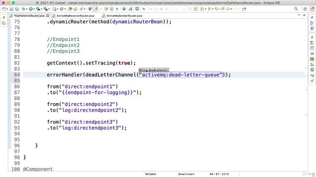 5_2. Step 02 - Camel Best Practices - Tracing, Dead Letter Queue and WireTap смотреть онлайн