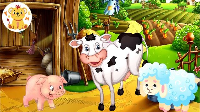 🌟 Песенка про животных!  Мультики для детей — поём и учим!