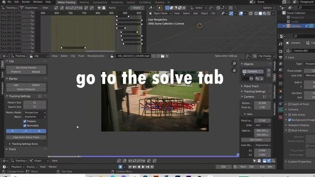 blender tutorial - motion tracking blurry footage смотреть онлайн