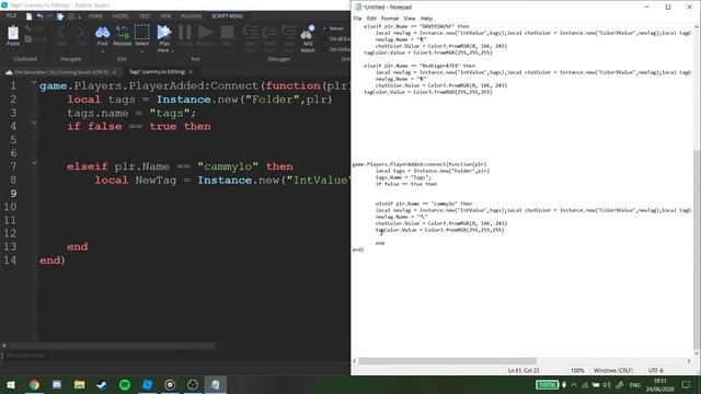 Roblox Studio | How To Script Chat Tags!! | Scripting |