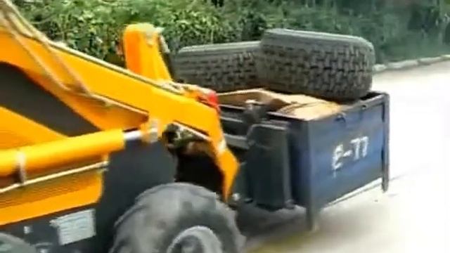 HYSOON HY380 MINI SKID STEER LOADER WITH PALLET FORKS
