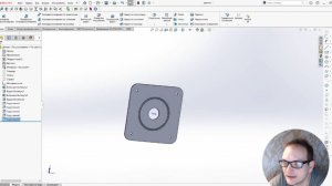 Создание 3D модели накладки замка в Solid Works