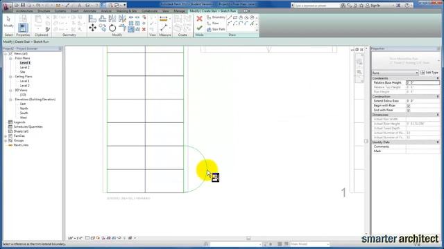 Revit Tutorials: Modifying Stair by Component смотреть онлайн