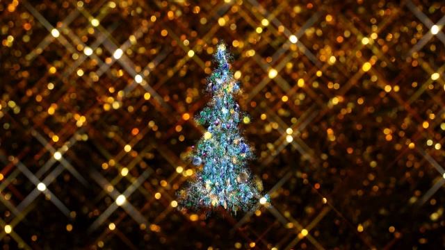 ♥ Футаж. Ёлка на блестящем фоне.♥(Footage (tree on shiny background.) смотреть онлайн