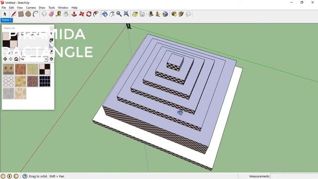 Piramida Ractangele (Sketchup simple mudah ) rekreasi trand смотреть онлайн