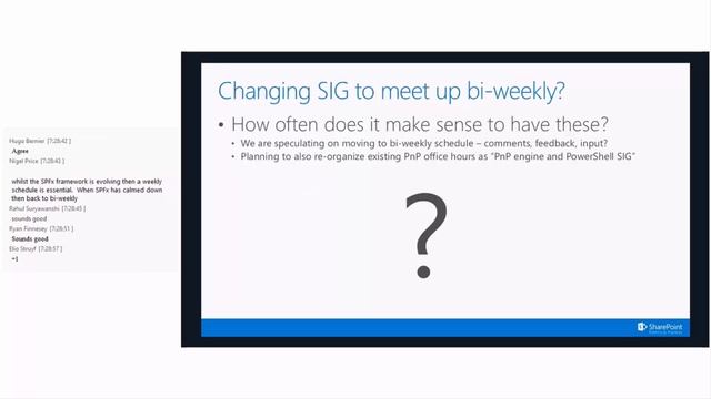 PnP SPFx and JavaScript SIG Weekly Meeting - September 15, 2016 смотреть онлайн