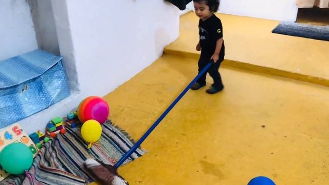 1 year old KID cleans house | Clean with me | Filipino British life in Greece смотреть онлайн