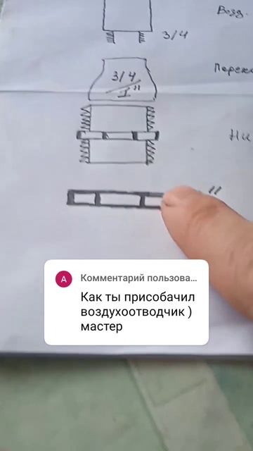 воздухоотводчик в колбу от фильтра. смотреть онлайн