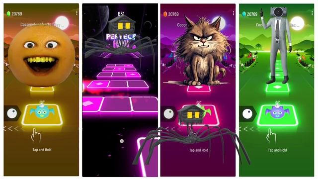 Annoying Orange 🆚 House Head 🆚 Cartoon Cat 🆚 Skibidi Camera Tiles Hop EDM Rush 🎶 Who is Best? смотреть онлайн