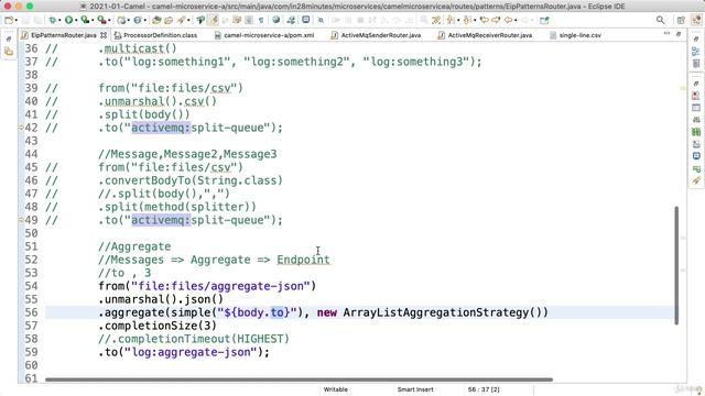 4_4. Step 04 - Exploring Aggregation Enterprise Integration Pattern in Camel смотреть онлайн
