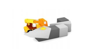 Развивающие мультфильмы про машинки. 4 машинки. конструктор подъемный кран