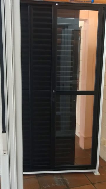 Porta Balcão de Alumínio linha top cor preto смотреть онлайн