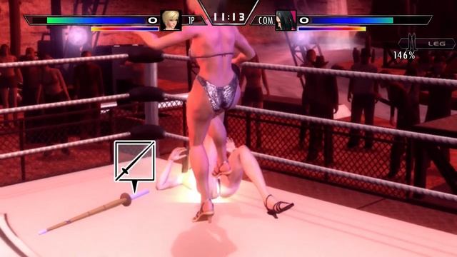 Rumble Roses XX Swimsuit Battle Rowdy Reiko Vs Yasha (sexy Swimsuit)