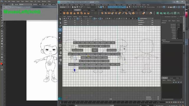 Maya Image Plane setup for Character Modeling смотреть онлайн