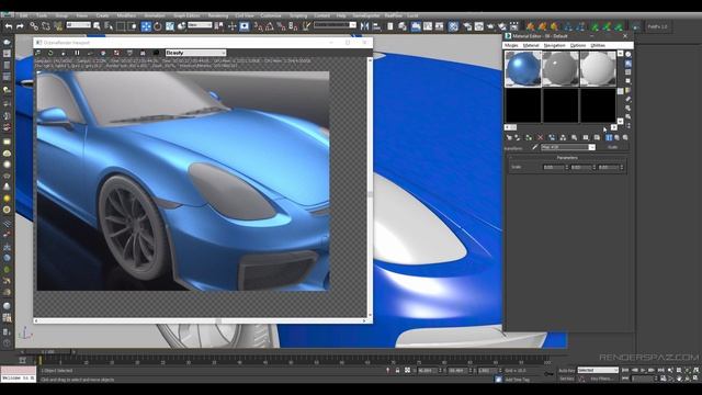 Car Paint Material In Octane Render смотреть онлайн