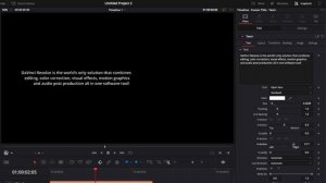 How to align or justify text in Davinci Resolve