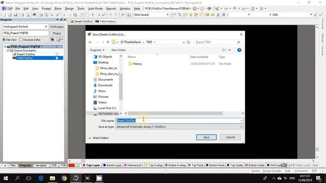 Create file and project in altium 09 - Tạo file và project trong altium 09 смотреть онлайн