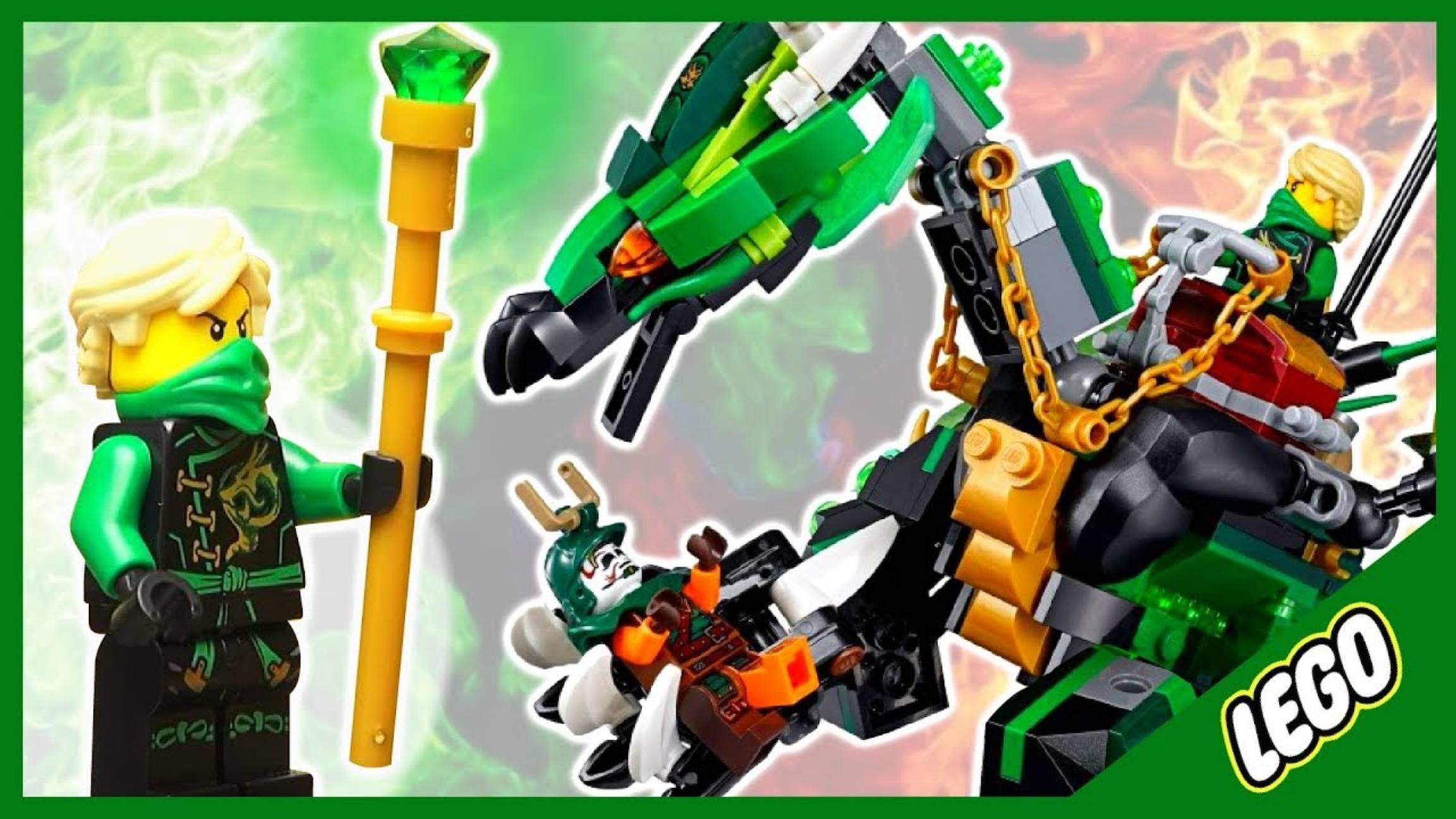 Дракон из LEGO Ninjago. Лего Ниндзяго конструктор. смотреть онлайн
