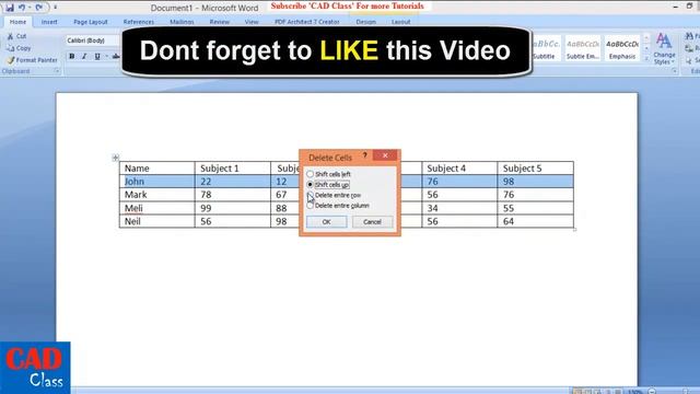 How to delete Rows/Columns in Table - MS Word смотреть онлайн