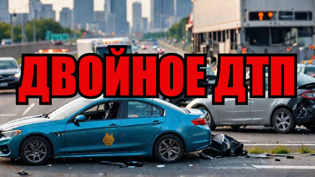 Двойное ДТП на МКАД что произошло? 17.03.2025 смотреть онлайн