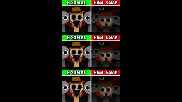 Incredibox Sprunki Swap (Normal VS swapped version in new mod) #incredibox #animation #shorts