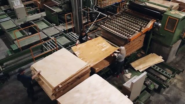 Производство фанеры, весь цикл смотреть онлайн