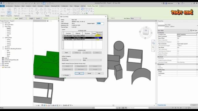 Tự học Revit 2020 - Chuyên đề TƯỜNG - WALL Phần 1 смотреть онлайн