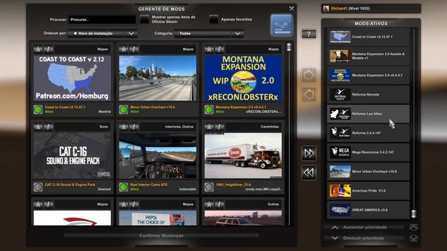 American Truck Simulator combo maps 1.47 смотреть онлайн