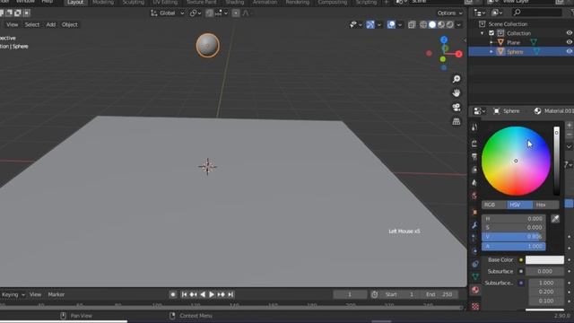Bouncing Ball Using Rigid Body in blender tutorial video смотреть онлайн