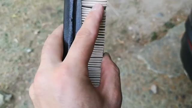 Состояние воздушного фильтра через 10000 км пробега. смотреть онлайн