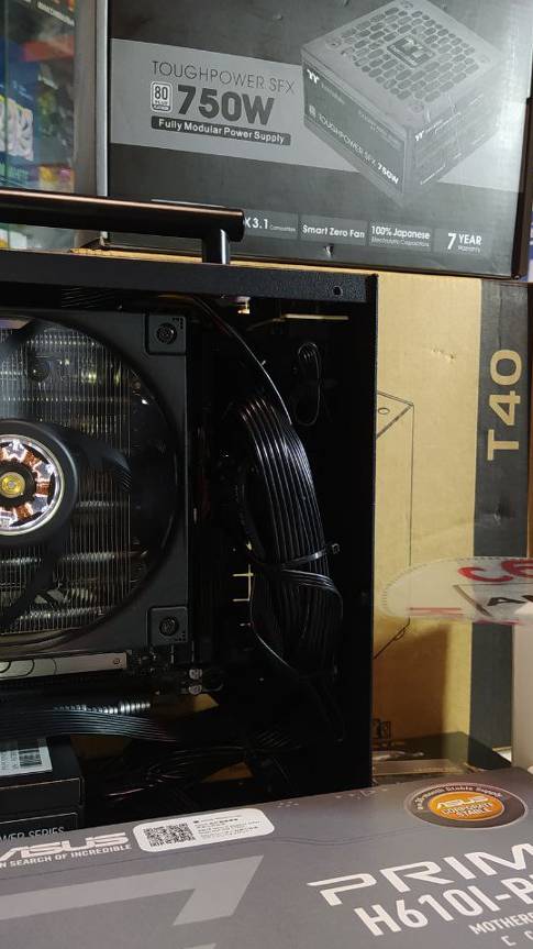 Малый и удалый компьютер в корпусе Metalfish T40 mesh. Core i5-13400T охлаждает DeepCool AN600. смотреть онлайн