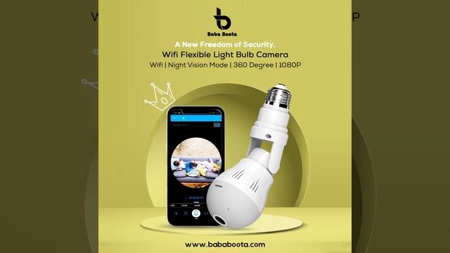 WIFI Light Bulb Camera | Security Camera | Baba Boota смотреть онлайн